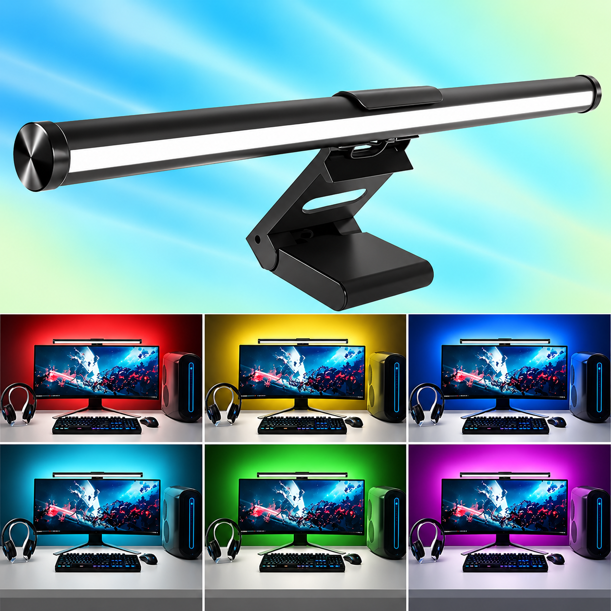 LED Monitor Light Bar with RGB Backlight